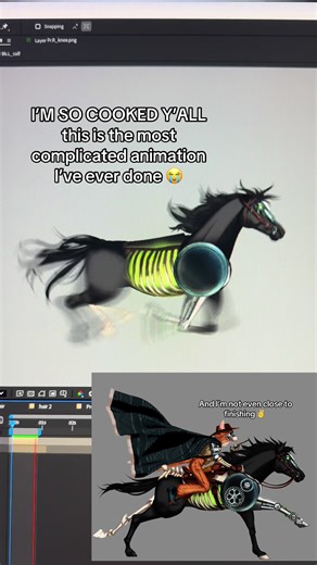 Work in progress for a commission 💪 it has already crashed my computer once LOL #animation #ocanimation #tweeninganimation