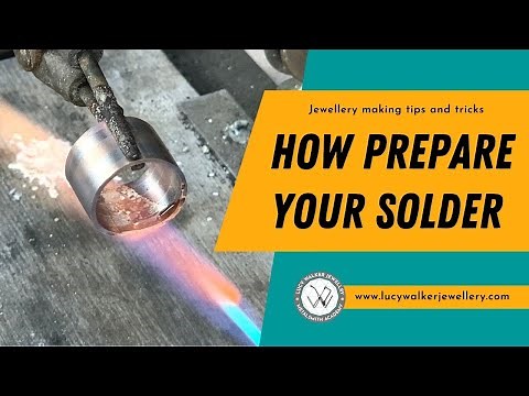 Soldering basics | How to prepare your solder (and make soldering much easier) | Metalsmith Academy