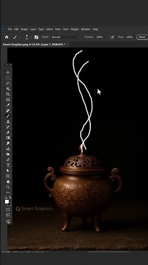 How to create smoke effect using Photoshop