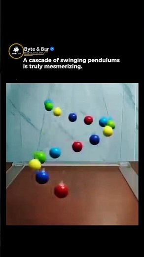 Mesmerizing Cascade of Swinging Pendulums | Hypnotic Physics in Motion