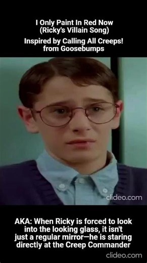AKA: Ricky looked into the looking glass, the entity mocks Ricky from the other side of the glass