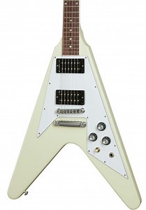 Gibson '70s Flying V Electric Guitar in Classic White
