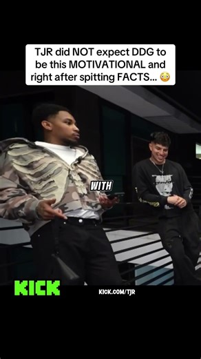 TJR did NOT expect DDG to be this MOTIVATIONAL and right after spitting FACTS… 😳
