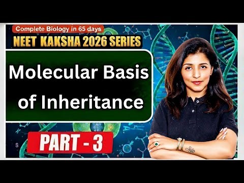 Molecular Basis of Inheritance Part 3 | NEET 2026 Biology | Kaksha Ed | Tina Mam #neet2026