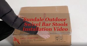 Watch Outdoor Swivel Bar Stools Backless Installation Video on Amazon Live
