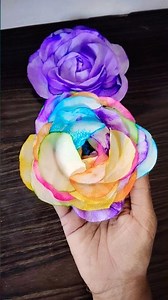 DIY Beautiful Tissue Paper Roses 🌹 Easy Flower Craft | 5 Minute DIY | Diy Papr rose #roomdecor #diy