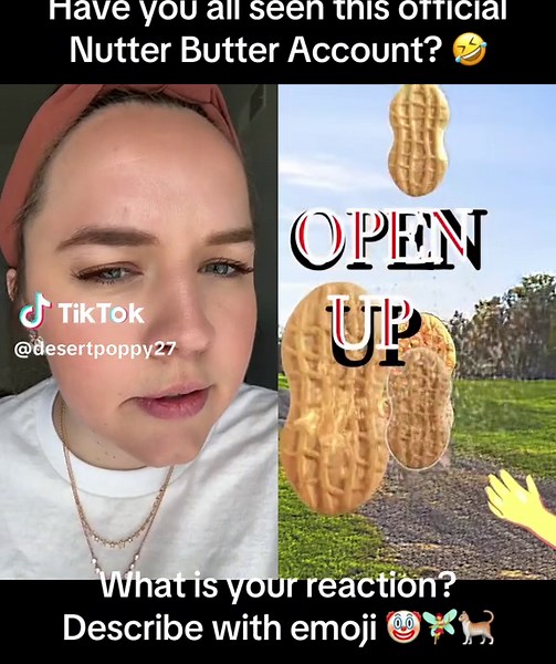 Official Nutter Butter TikTok Account - Reaction with Emojis