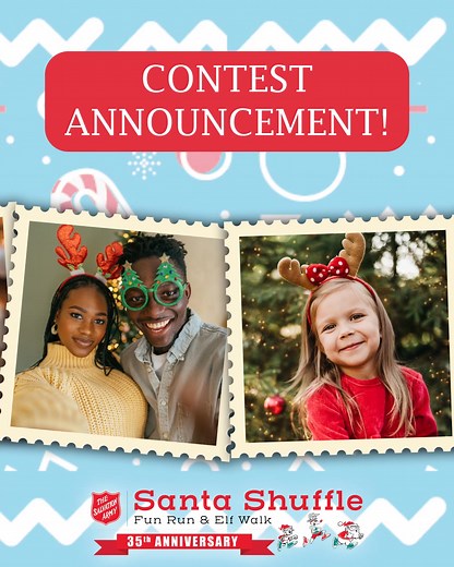 🎅✨ Get Ready for the 2025 Santa Shuffle Contests! The Santa Shuffle is back, and so are our festive contests! We can’t wait to see your creativity, holiday spirit, and fun outfits shine. Dress up in your best Christmas-themed looks: solo, with your crew, or with your furry friends — and enter our national Best Dressed Contest for Individuals, Groups, and Pets! 🎄 📌 Check out the contest details and rules here: https://www.santashuffle.ca/national-contests | Santa Shuffle