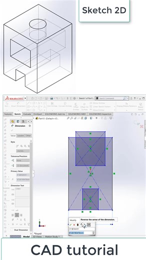 10K views · 114 reactions | practise basic exercise 3D model #exercise #model #SolidWorks If you want to see more video tutorials, there is in comment | CAD exercise | Facebook