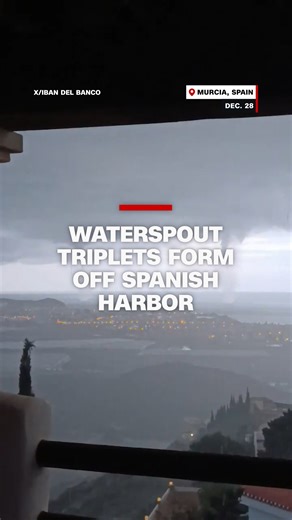 179K views · 1.8K reactions | Multiple waterspouts formed at once off the southeastern coast of Spain amid severe storms, with at least one moving onshore and causing damage. | CNN | Facebook
