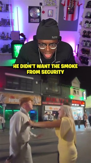 He Didn't Want The Smoke From Security 😱