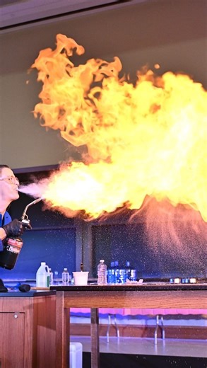Cheers to an explosive 2024 💥 This news might *spark* some excitement: you can now watch @katethechemist’s Christmas Lecture on the Notre Dame Science YouTube channel! #KateTheChemist #notredamescience #xmaslectures | Notre Dame Science