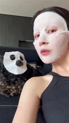 🐶😍 Face Mask Time with my Kid (Cute Puppy🐕💕) 🌟🐾✨#naturalglow #facemask #GlowingSkin #NaturalCareIdea