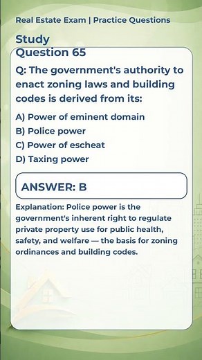 Real Estate Exam Practice Question 2026 #65
