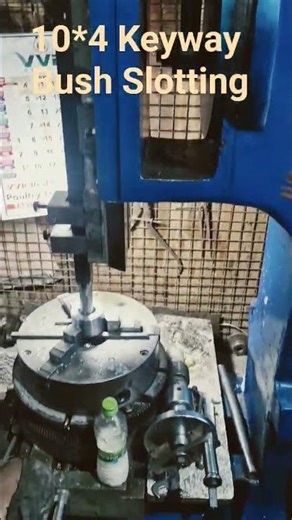 Art of Slotting a Bush 10×4mm | Keyway | Slotting | Machining #viral #slotting ##shorts