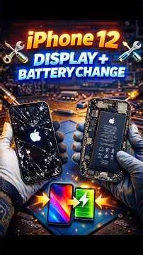 🔥iPhone 12 Display & Battery Replacement 🔧✨ #shorts #iphone