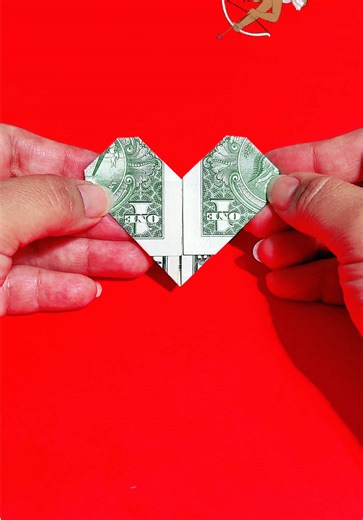 #corazon hecho con un Billete #Money Heart Tutorial 💵🇺🇸🇲🇽❤️ | Origami Heart