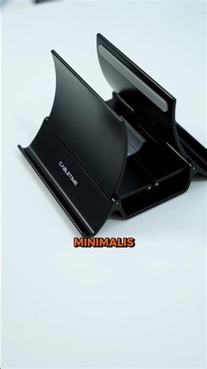 Punya banyak device tapi meja sempit? Vertical stand ini solusinya #laptop #laptopstand #desksetup
