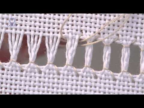 Learn How To Ladder Hem Stitch over 4 Threads