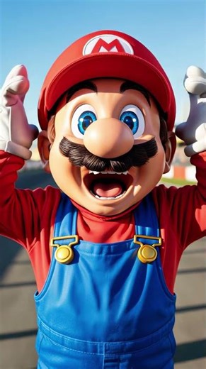 Luigi DESTROYS Mario's Kart But Mario Saves Him From Fire - Emotional Story #shorts #ai