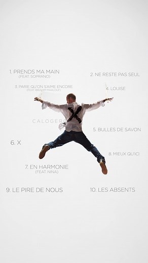 91K views · 2.4K reactions | " X ", découvrez la tracklist de l'album | Calogero | Facebook