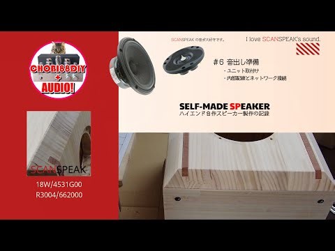[AUDIO DIY] 6台目自作スピーカー製作開始（ほぼ完成から音出し）