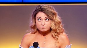 Name something that might land on a bingo hall floor if two old ladies get in a fight... 👵🥊🙈 #FamilyFeud #SteveHarvey | Family Feud