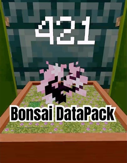 Kleiner Bonsai ^^ #datapack #minecraft #bonsai #pflanze #topf