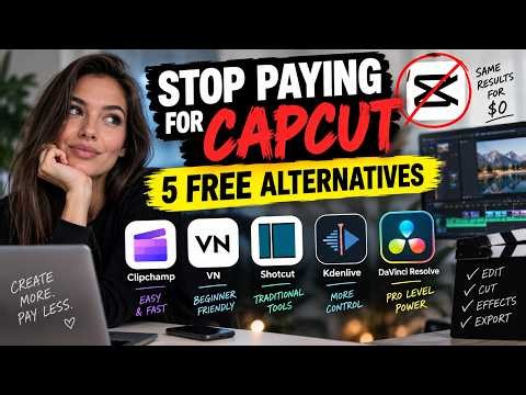 5 Best FREE CapCut Alternatives in 2026 (No Watermark!)