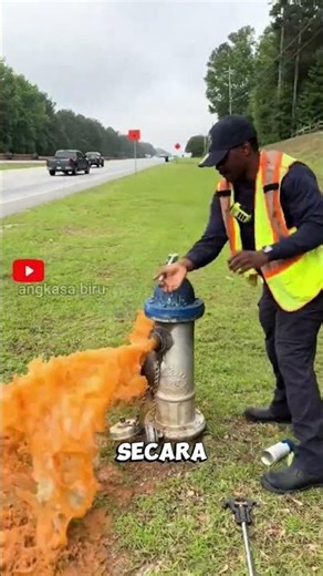 Don't Flush the Hydrant in the Wrong Position! The Water Pressure is Strong. #flushinghydrant #sh...