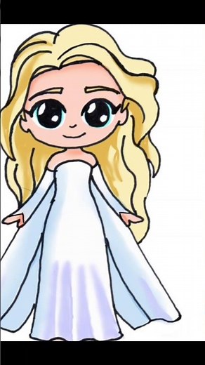 Drawing Elsa ✨ Frozen Inspired Ink Drawing