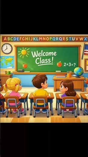 Funny Classroom Cartoon 😂 | Kids First Day at School | 2+3=? 😄 short