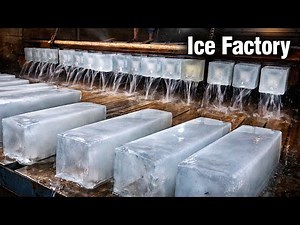 How ICE Is Made In The Factory | Amazing Process Of Making Ice Blocks