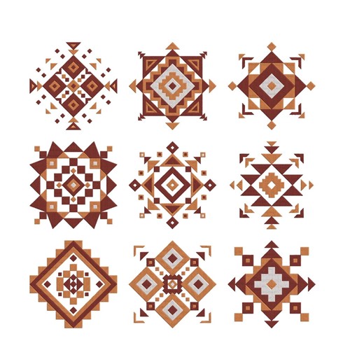 Aztec Geometric Embroidery Designs Bundle, Tribal Pattern Set, Machine Embroidery File, Instant Download - Etsy