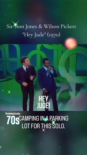 Tom Jones & Wilson Pickett - Hey Jude (Live, 1970 The legendary guitar sound behind Wilson Pickett's Beatles cover came from a place of pure desperation. To secure his spot in the studio, a then-unknown quitarist named Duane Allman literally set up a camping tent in the studio's parking lot, sleeping outside for days just to catch Pickett's attention. His obsession paid off, creating a historic rock solo that led directly to this explosive 1970 live duet with Tom Jones. #TomJones #WilsonPickett 