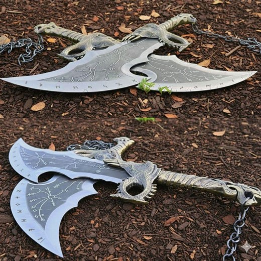 God of War Leviathan Axe & Chaos Blades – Official Cosplay Replica Set - Etsy