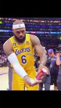 Why does LeBron James throw powder into the air?#nba #basketball