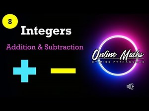 Integers Grade8: L2 Addition and Subtraction of Integers