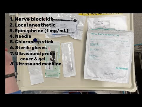 CA-1 Series: Set up for an ultrasound-guided peripheral nerve block