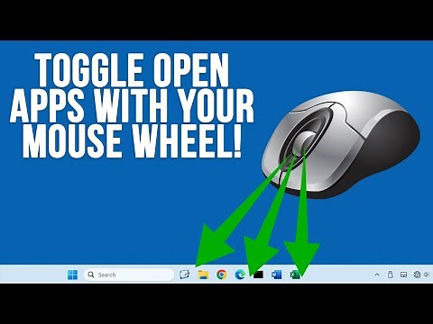 How to Switch Between Open Apps in the Windows Taskbar with Your Mouse Wheel