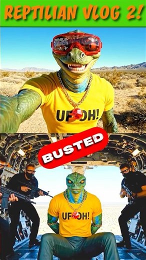 Alien REVEALS UFO Secrets | REPTILIAN AI VLOG 2 (Veo 3 AI Shorts)