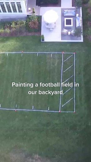 Painting a Football Field in Our Backyard