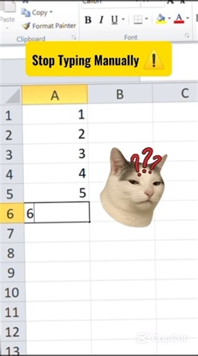 Stop Typing Numbers Manually! 🛑 Excel Magic Trick ✨ #shorts