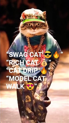 Swag Cat Walk 🔥🐾 | AI Funny Cat Animation#FunnyCats#StylishCat #CatWalk#AICat#Cats#ViralShorts#viral