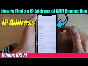 iPhone iOS 14: How to Find an IP Address