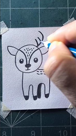 How to draw a deer