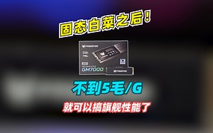 榨干PCle4.0性能的高端固态，彻底白菜价！