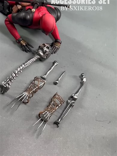 Custom Logan Adamantium Accessory Set for Deadpool