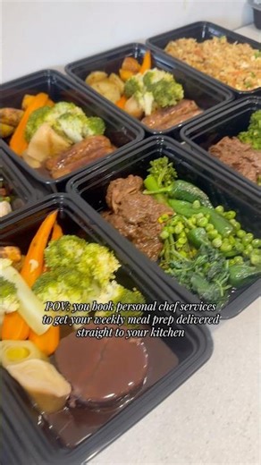 POV: you book personal chef services to get your weekly meal prep delivered straight to your kitchen