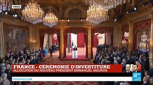 REPLAY ▶️ Premier discours d' Emmanuel Macron, président de la République française 🇫🇷 http://f24.my/1DrZ.f | FRANCE 24